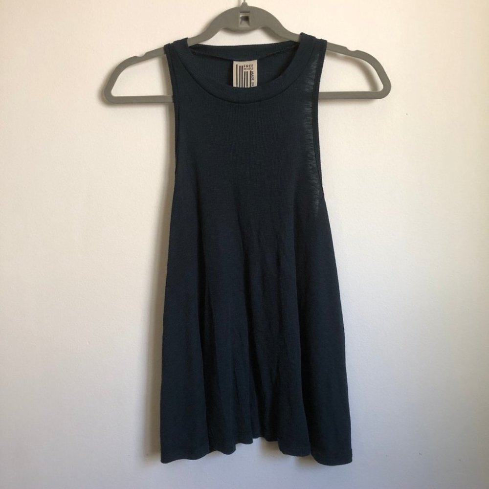 Free People Ribbed Mock Neck Tank